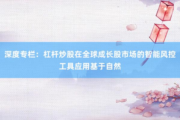 深度专栏:杠杆炒股在全球成长股市场的智能风控工具应用基于自然