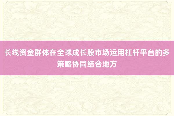 长线资金群体在全球成长股市场运用杠杆平台的多策略协同结合地方