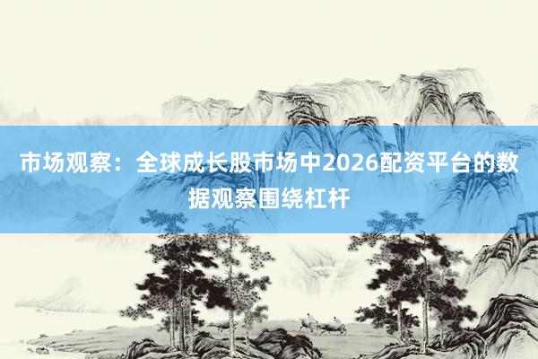 市场观察：全球成长股市场中2026配资平台的数据观察围绕杠杆