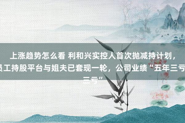 上涨趋势怎么看 利和兴实控人首次抛减持计划，员工持股平台与姐夫已套现一轮，公司业绩“五年三亏”