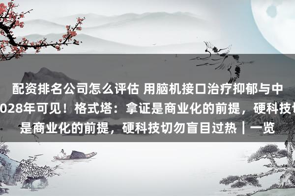 配资排名公司怎么评估 用脑机接口治疗抑郁与中风？试点医院最快2028年可见！格式塔：拿证是商业化的前提，硬科技切勿盲目过热︱一览